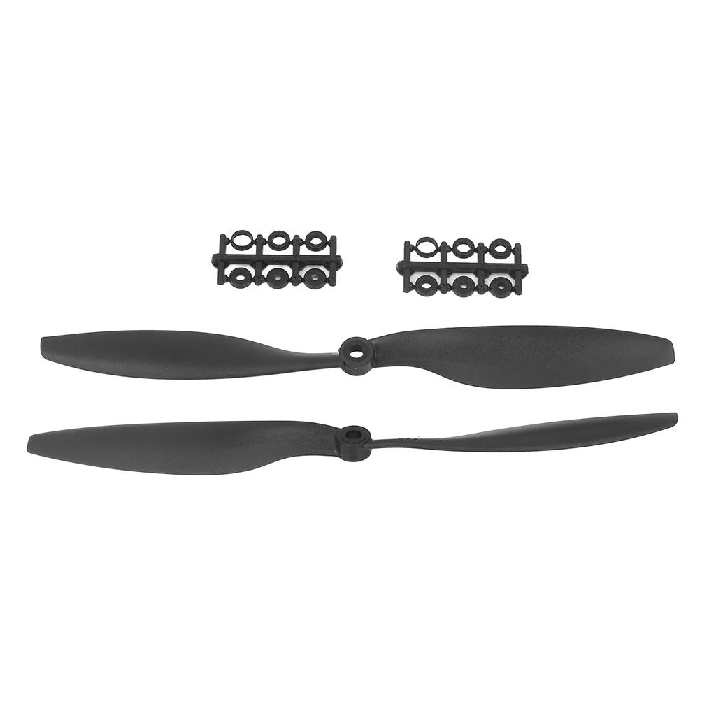 RC Aircraft Propellers Black Nylon Flexible Aerodynamic Design Easy Assembly RC Positive Negative Propellers