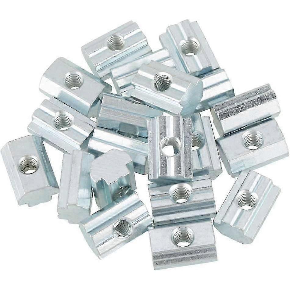 20pcs Standard Slide Nut for Aluminum Profile Accessories(T Nut Typ 40 M6)