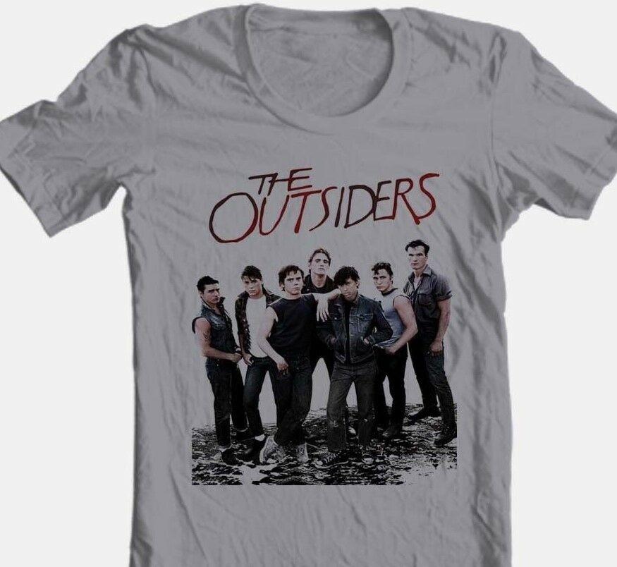 

Футболка унисекс The Outsiders, серая футболка в стиле ретро 1980-х годов