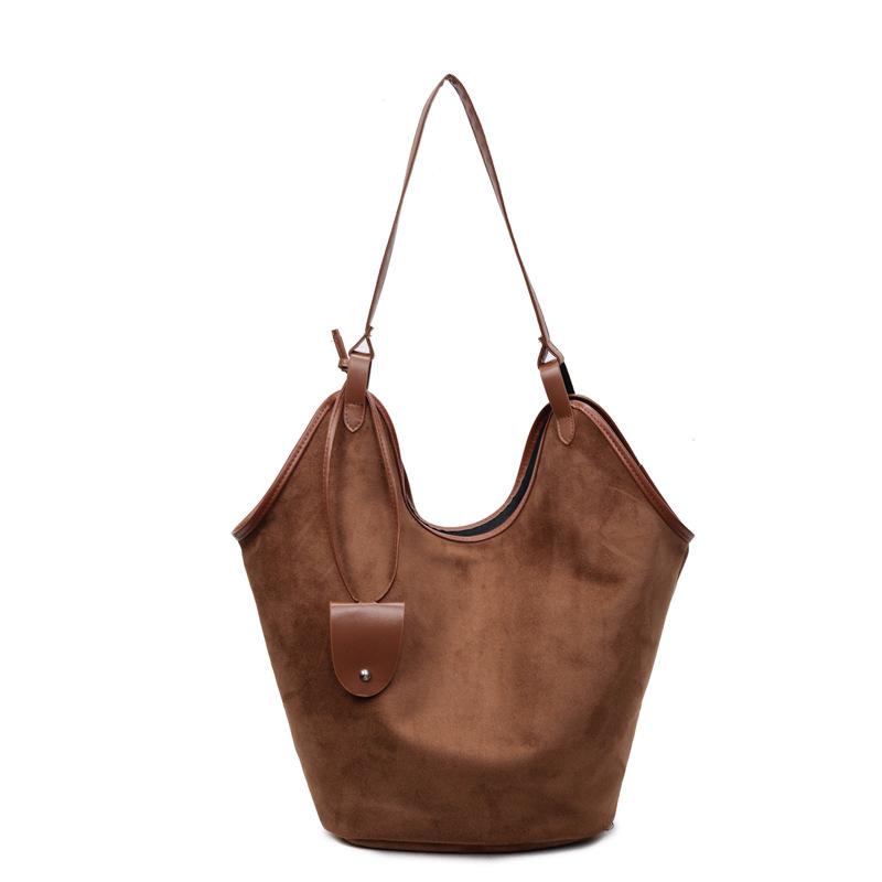 Nischendesign Pendler Damen Tasche, Tragetasche Großvolumige Ein-Schultertasche Eimertasche