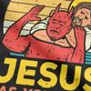 Jesus Has Your Back Jiu Jitsu Retro T Shirts Women And Men Cotton Vintage Short Sleeve Tee Shirt Plus Size Tops