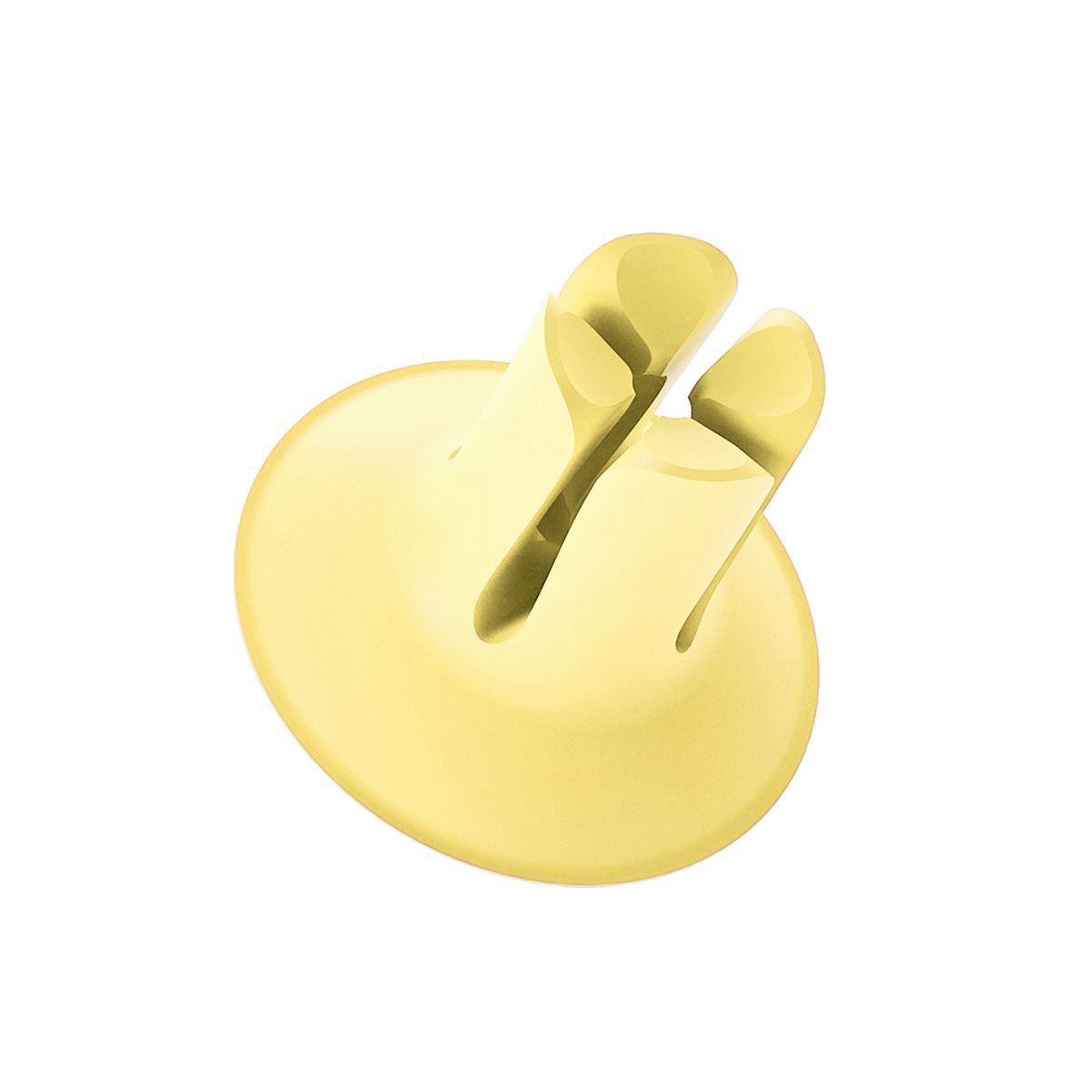 Radius Doc DOC Pastel Yellow 1 Piece Toothbrush Holder Hanger