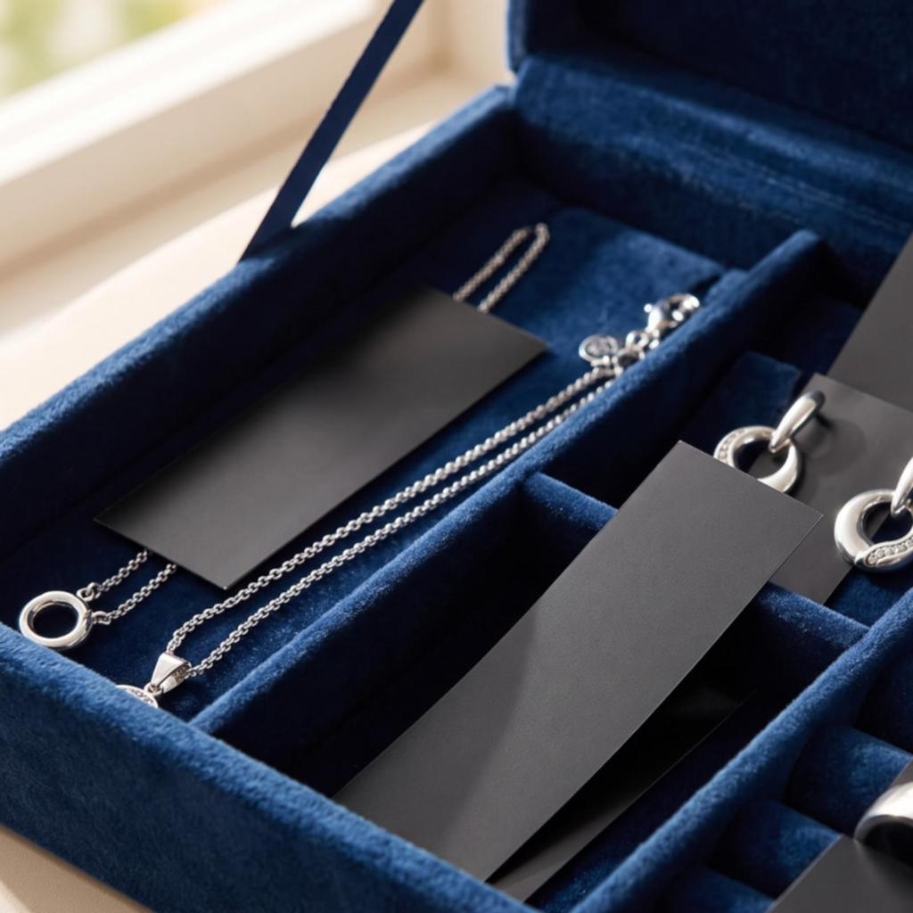 50 Pieces Anti-Tarnish Strip Cut-to-Size Tabs Discreet for Jewelers