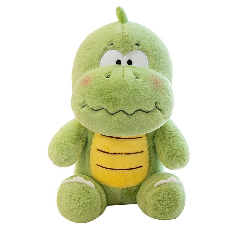 Green Dinosaur Cartoon Plush Doll Childrens Birthday Gift Toy Decoration Room