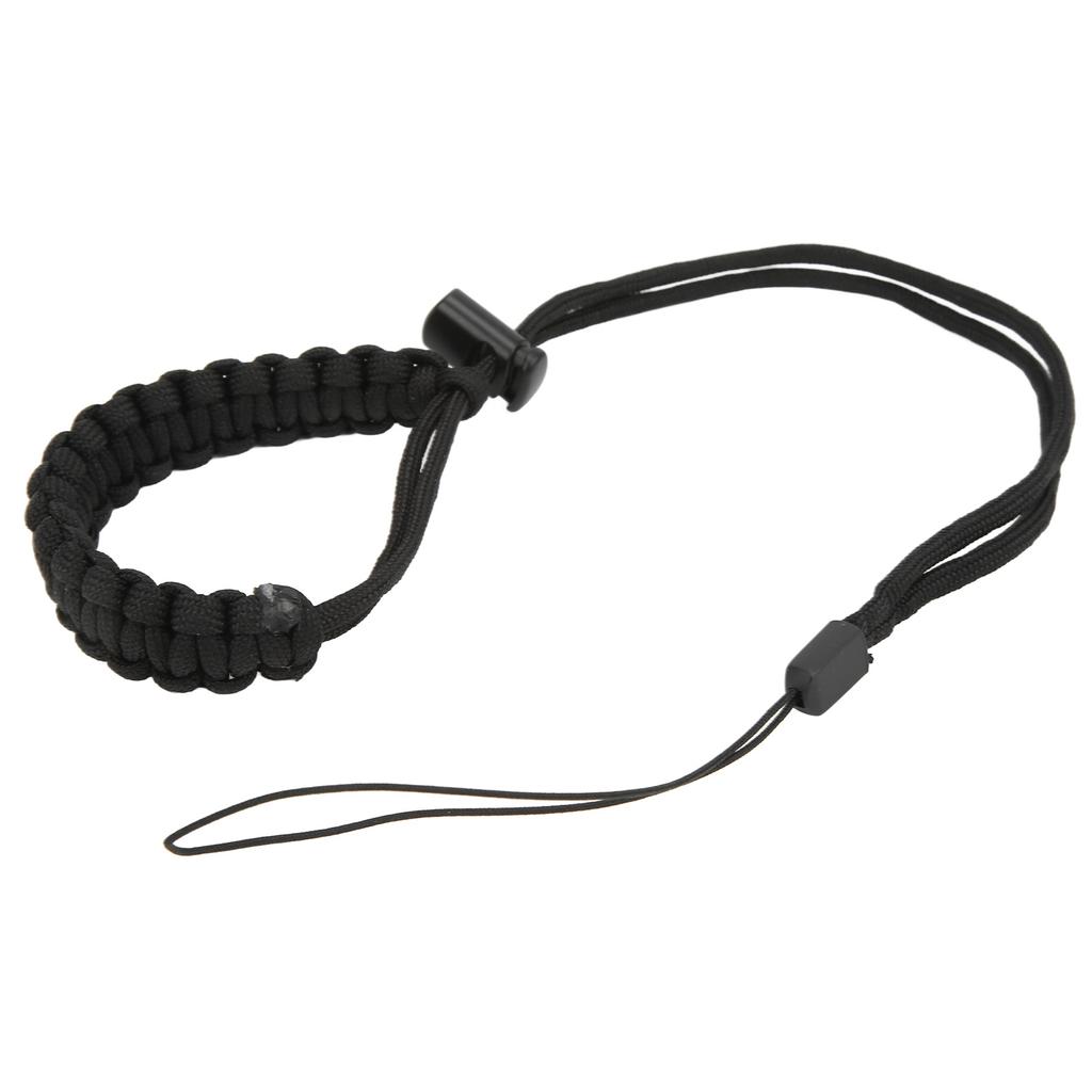 Hand Woven Diving Wrist Strap Dive Wrist Lanyard for Mobile Phone Action Camera Series Black