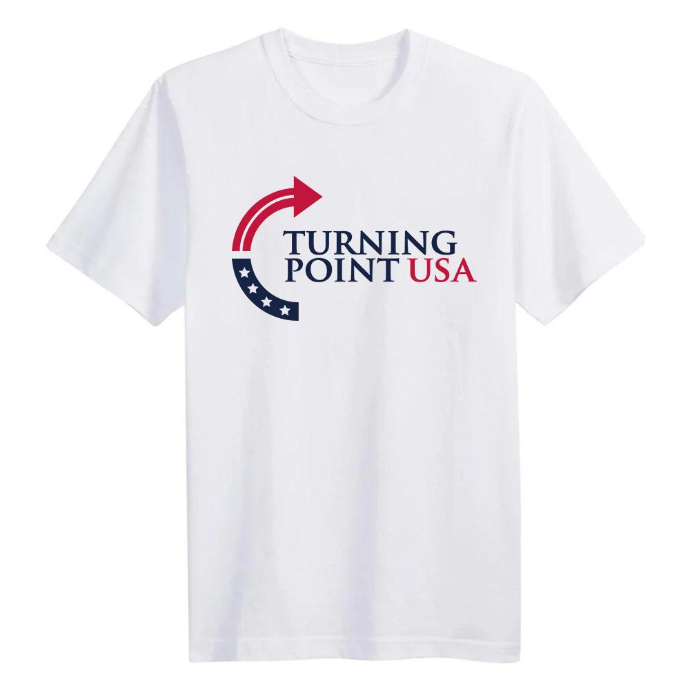

Turning Point Usa Tee American Charlie Kirk Fashion T-shirt Cotton Short Sleeve Casual Unisex Streetwear Men/Women Tshirts Print XS