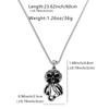 LNCHRAN Suction Cup Tentacle Skull Octopus 3D Gothic Hang Tag with Matte Silver Bead Box
