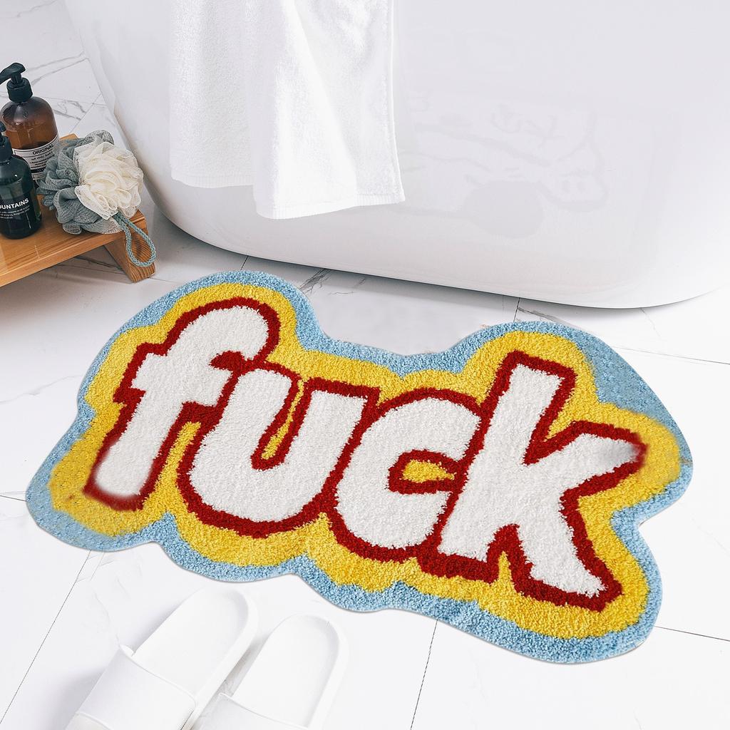 Alien Imitation Cashmere Carpet, Plush And Wear-resistant Living Room Floor Mat, Bathroom Absorbent Foot Mat, Easy To Maintain Door Mat