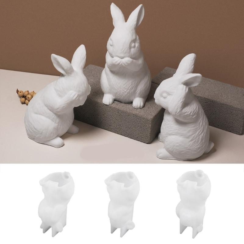 Practical Sturdy Silicone Mould Accessory for Rabbit Candle Holders Portable for Handmade Gifts and Home Accent
