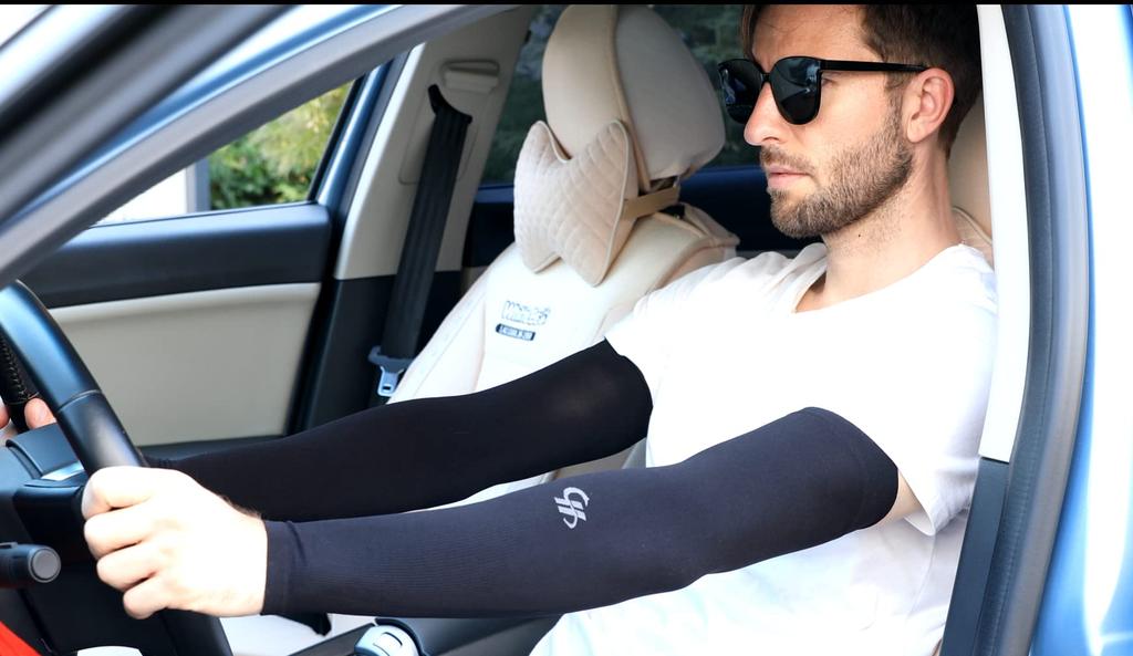 HOPESHINE Arm UV Solid UPF UV Sun Arm Sleeves for Outdoor and Covers, Gloves, Cooling, Color, Sweat-Wicking, Quick-Drying, Non-Slip, 50+ Protection,