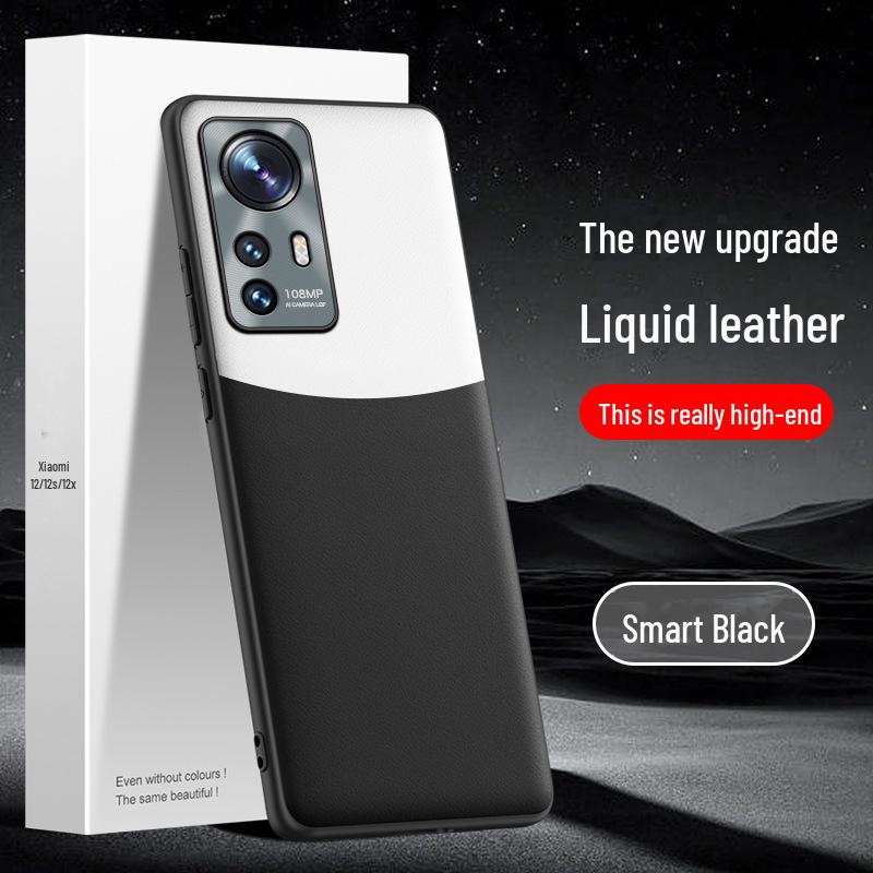 Xiaomi 12 Liquid Leather Handyhülle: Fallschutz, Bewuchsschutz, 1-teiliges Schiff.