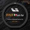 Applicable Ideal L9L8 Ultra-thin Suede Steering Wheel Cover, Sweat-absorbent, Non-slip, Real Leather, for Men and Women