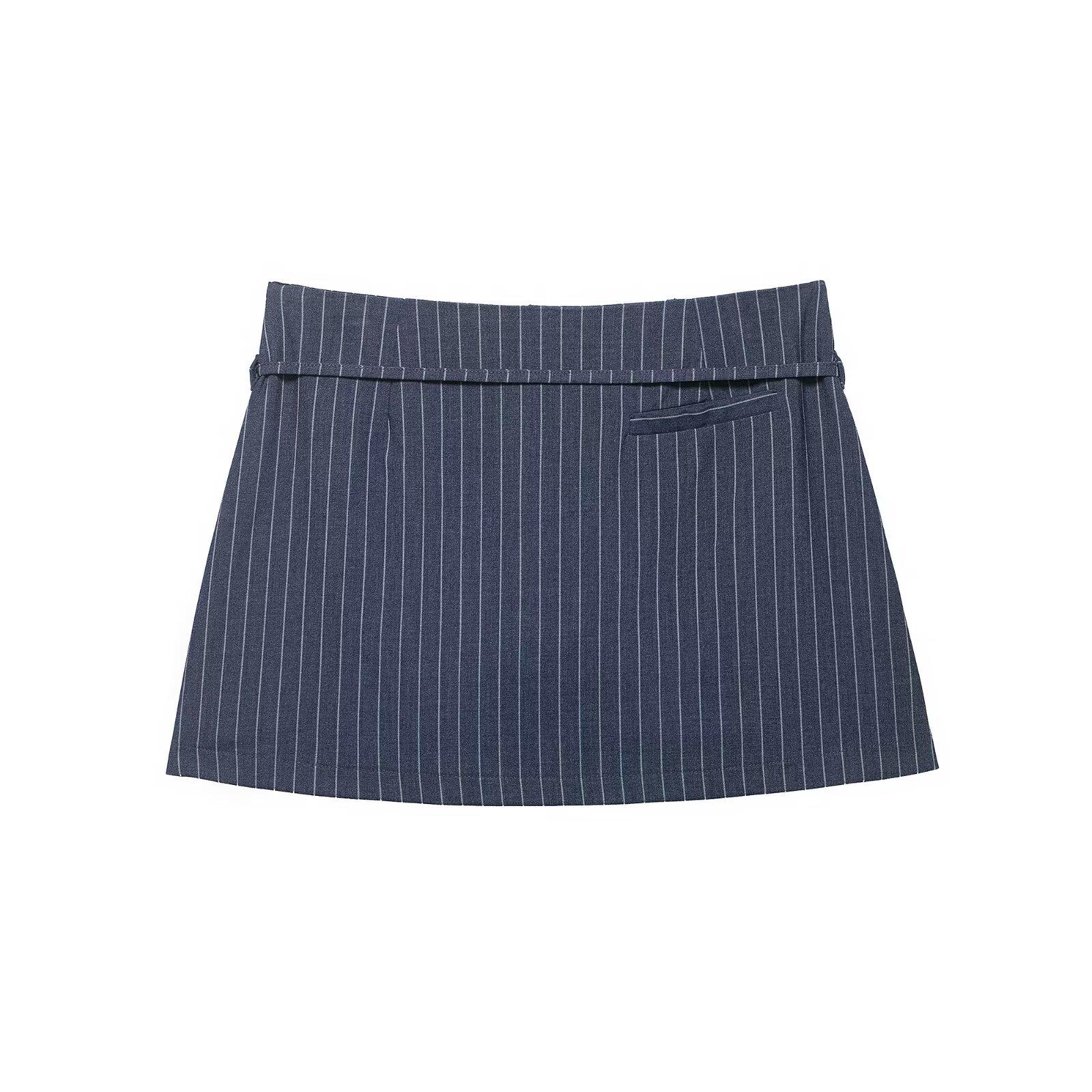 

Women s High Waist Anti-Exposure Skirt Shorts: Stylish Versatile Belted Design Small
