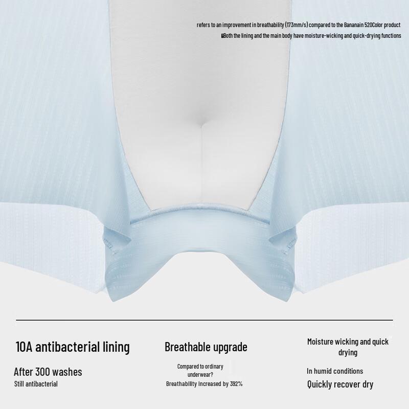 Beneath Cool Air 311 Men's Ice Silk Antibacterial Boxer Briefs (5-Pack)