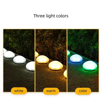 LED solární zahradní svítidla Krajina Dekorace trávníku Zářící kámen Světlo Venkovní voděodolné pouliční osvětlení chodníku Solární lampa