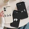 Cute Panda Phone Case for Redmi 12 4G 12C 13C 4G 5G Poco X3 NFC X3 Pro C50 C51 C61 A1 A2  Plus A3 A3x Matte