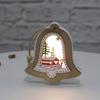 Christmas Light Luminous Ornament Wooden Christmas Tree Hanging Pendant Decor