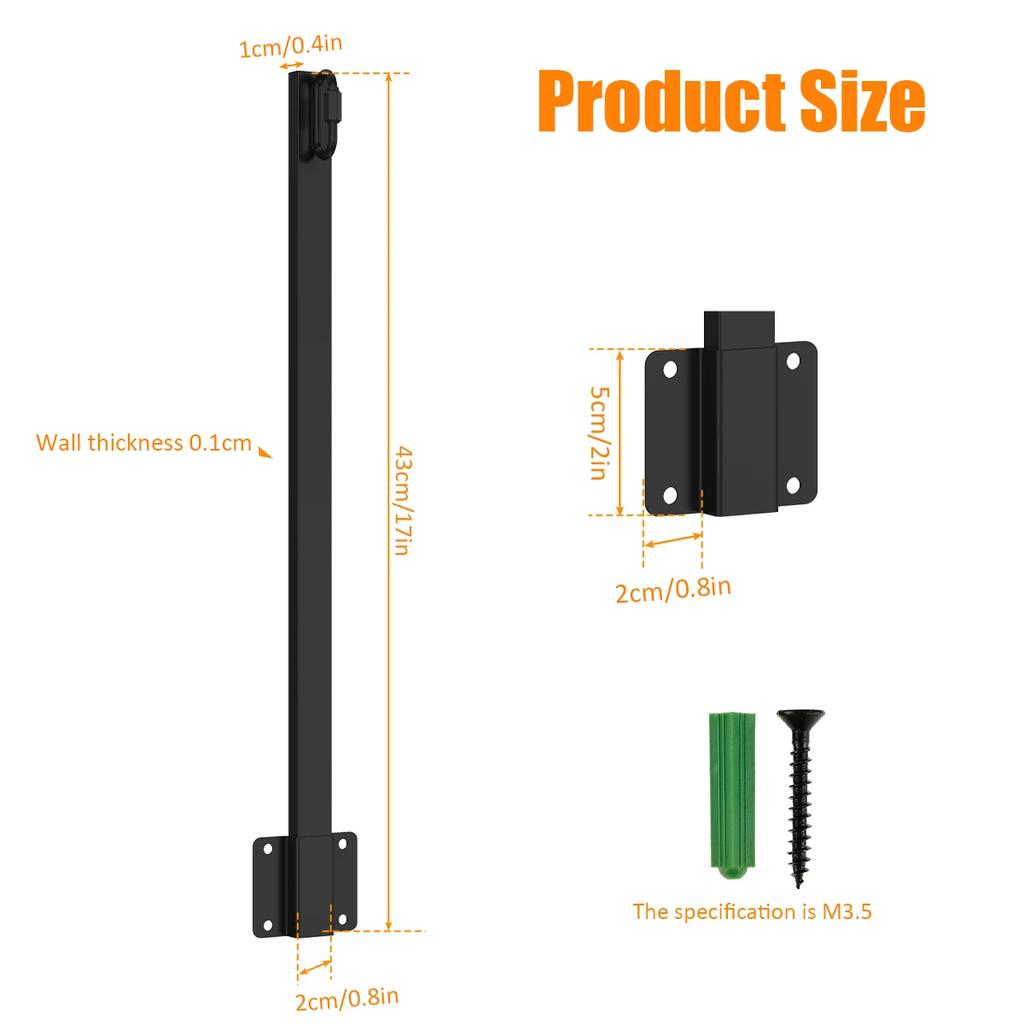4/8PCS String Light Poles For Outside String Lights Metal Hanging Poles Stand with with Fixing Clips and Suspended for Fence
