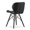 LAGO chair, eco-leather - black / black legs x 2