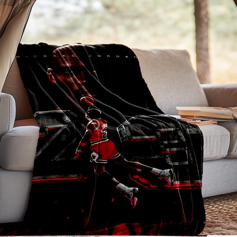 Michael Basketball Artwork Blanket Lightweight Ideal Bedding Blanket Perfect for Travel, Camping, Living Rooms, Offices, Sofas, Fan Christmas Gift