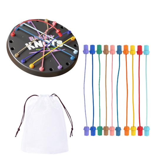 

36925 Наборы Brainy Knots Веревка Распутывание Игра Логическое Мышление Скрученная Веревка Испытание Доска 1 Set