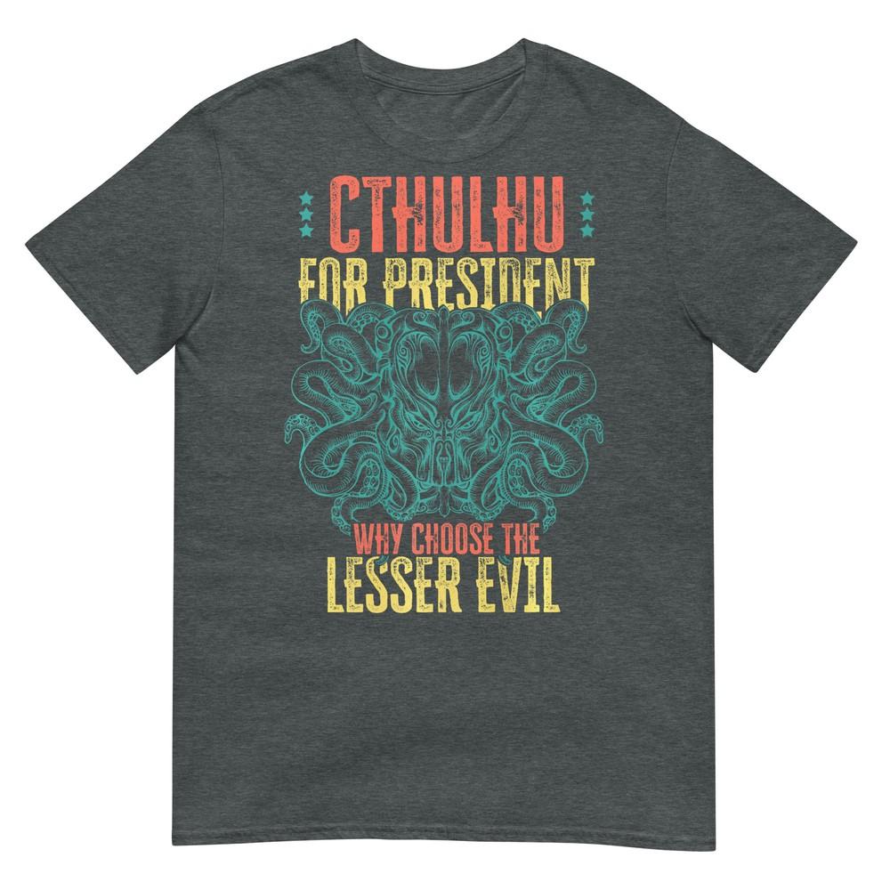 Cthulhu Für Präsident Warum das Kleinere Übel Wählen Selection Premium T-Shirt