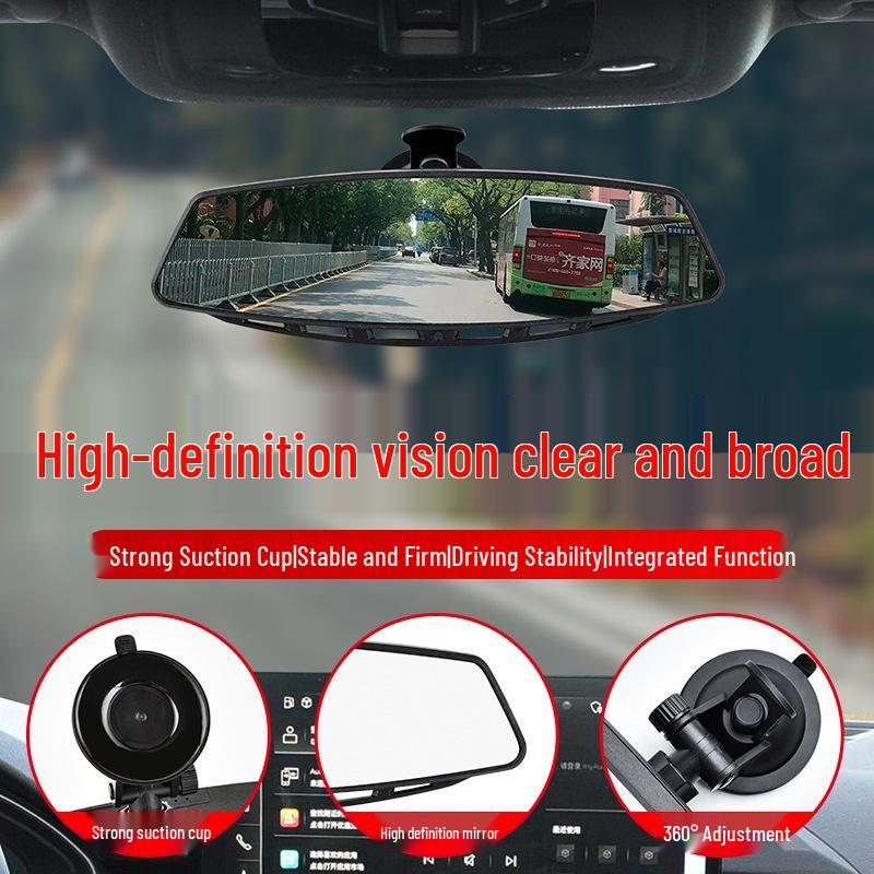 High-Definition Rearview Suction Cup Mirror for Tricycles – Blind Spot and Reverse Assistance