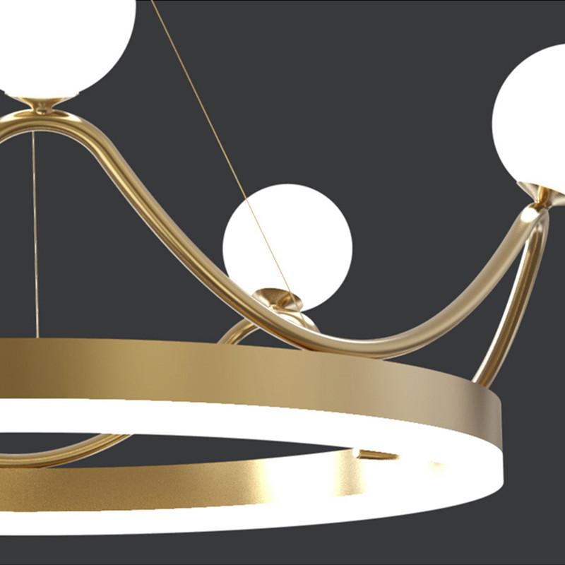 2024 New Modern Chandelier Crown Design LED Ceiling Lamp Creative Lighting for Living Room Bedroom Kids Luxury Lustres 220V 110V
