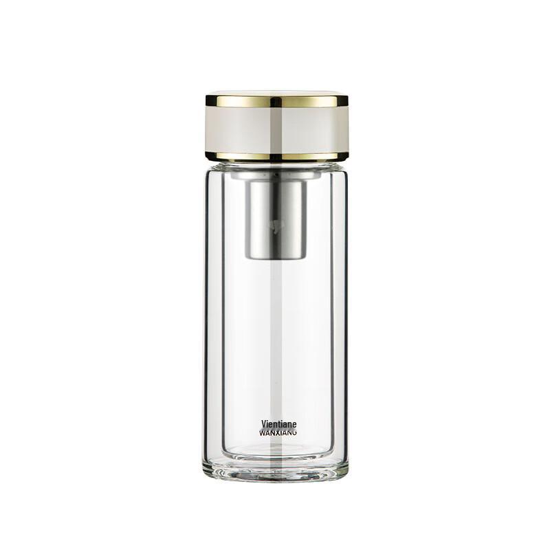 Double Wall Glass Tea Infuser Bottle