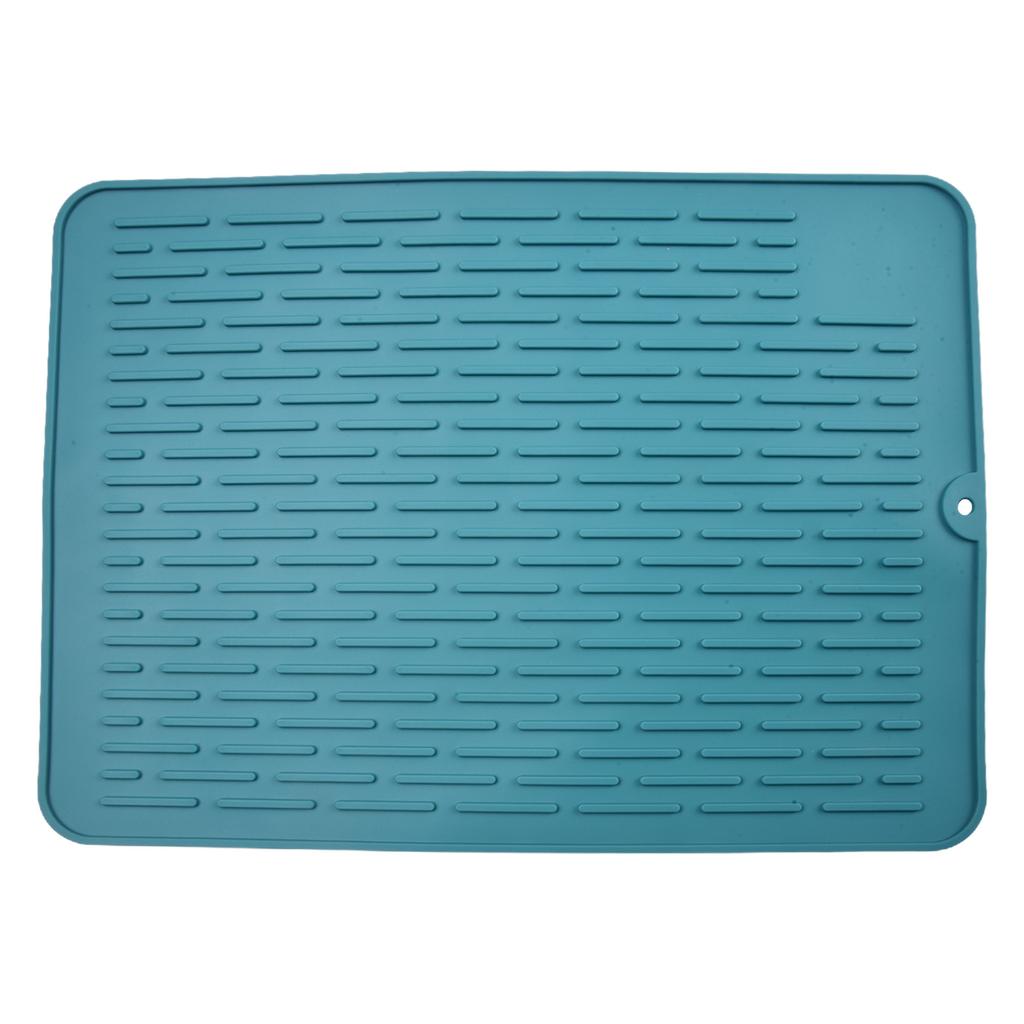 Grey Black Green Pink Dish Drying Mat Silicone Dish Mat Sink Mat Silicone Non-Slip Fast Drying Multifunctional