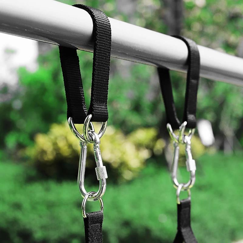 Baumschaukelgurte 200kg Heavy Duty Hakenring Aufhängungsgurt Verbindungsband für Hängematte Boxsack Schaukel Reckstange 25cm