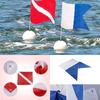 Bright Diving Alerts Markers Spools Reel Universals Large Scubas Diving Flags for Spearfishing Trip