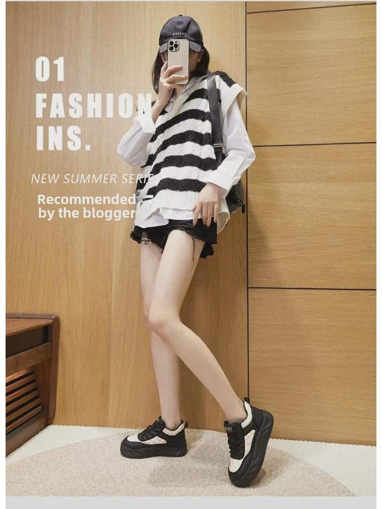 Damen 2024 Samt High-Top Sneaker - Trendige, weich besohlte Freizeitschuhe für Herbst und Winter