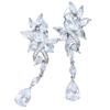 Earrings Luxury Crystal Drop Earrings Teardrop Zirconia Silver Party Wedding Bridal Stage [irismile] (02)