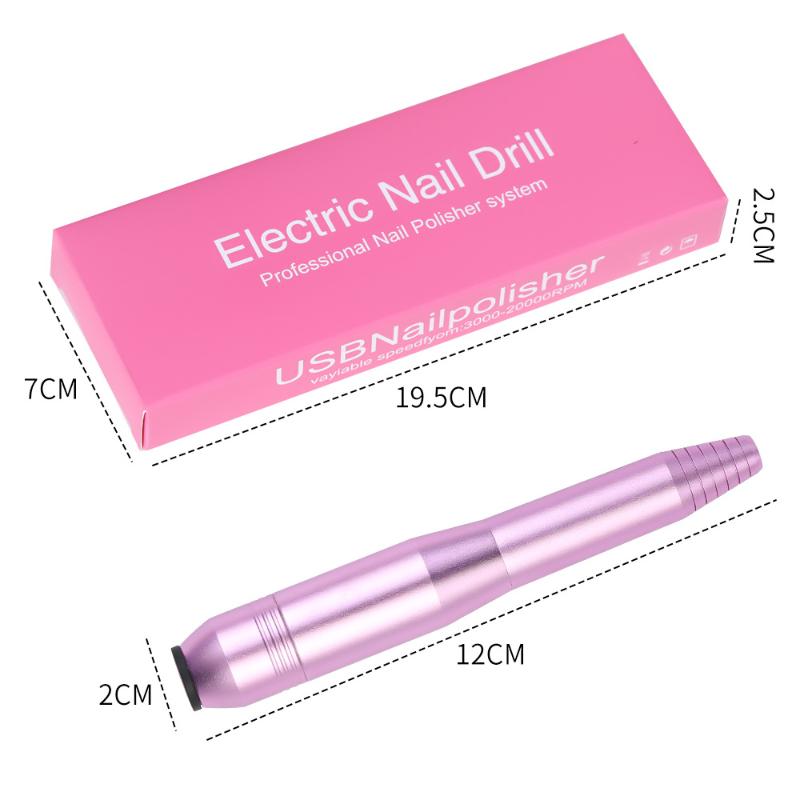 16000RPM Professional Electric Nail Drill Machine High Speed Nail Sander For Manicure Milling Cutter Set Gel Polish Remover Tool