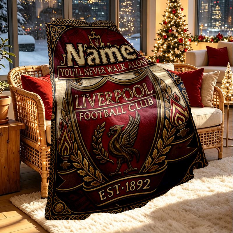 Custom Name Personalized LFC Print Blanket, Home Decor, Bedroom, Sofa, Camping, Couch, Gifts for Birthday Christmas