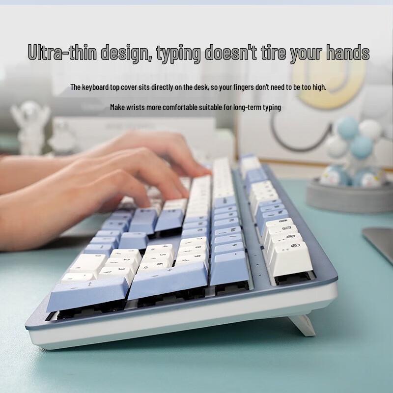 Double Shell M108 Cherry Silent Red Tri-Mode Mechanical Keyboard