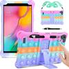 Weiche Kinderhülle für Samsung Galaxy Tab A 8.0 SM-T290 T295 T297 Tablet-Abdeckung A7 lite 8.7 T220 Ständer Funda Capa mit Tragegurt