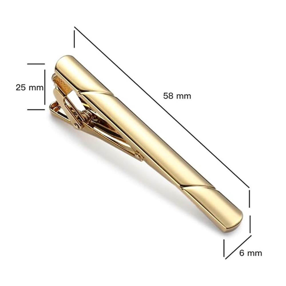 tie clip set of perfect for everyday and a great High-quality 4, work, men's accessories, gift.