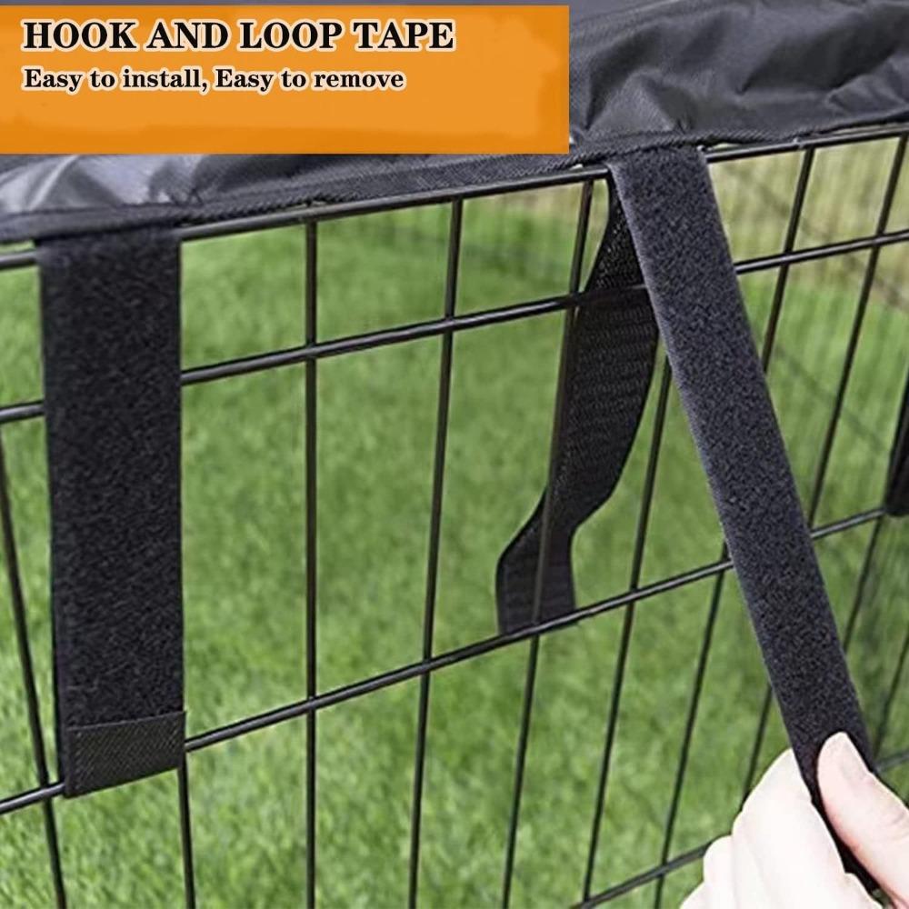 Mesh Pet Cage Cover 8 Panel Kennel Shade Protector Durable Dog Pen Cover  Small Animals