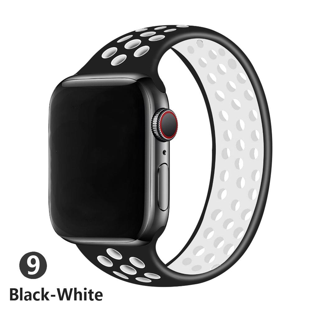 Cinturino Per Apple Watch Band 45mm/41mm 44mm 40mm 49mm 42mm 45 mm silicone Elastico solo bracciale iWatch ultra 2 Serie 3 SE 6 7 8 9