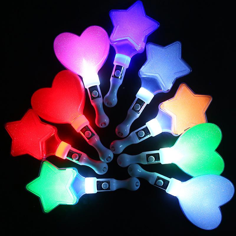 LED Concert Glow Stick: Heart, Star, Five-Pointed Shapes for Flashing Light Shows