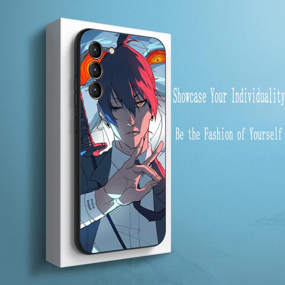 Handsome Hayakawa aki cool anime man Phone Case For Samsung Galaxy S25 S24 S23 S22 S21 S20 Plus Ultra Note20 Soft Black