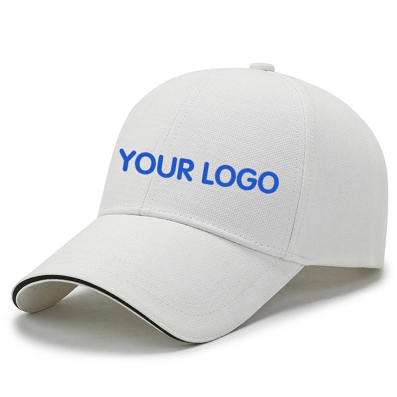 Custom Logo Cotton Men Women Letter Embroidery Hat Outdoor Sports Travel Sunscreen Sunshade Sports Baseball Cap