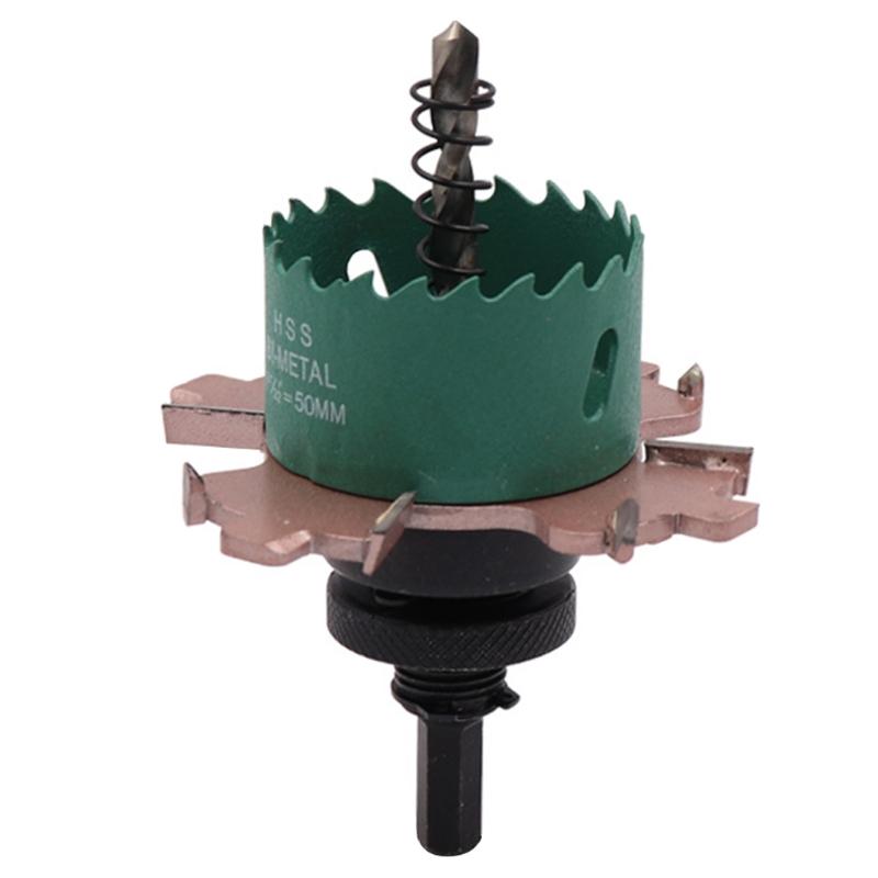 Hole Saw Cutter H.S.S Drill Bit Woodworking Hole Cutter with High Precision Cutting Teeth for Downlight Gypsum Board