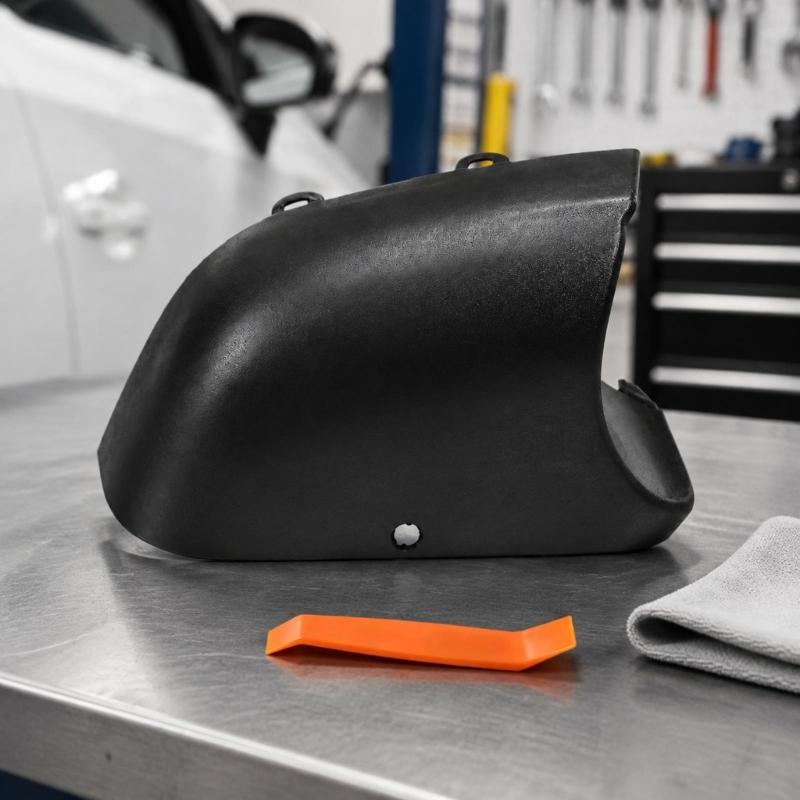 Replacement Lower Wing Mirror Trim Cover in Black ABS 963129935R 963738533R for 2015-2019 Vehicle Applications and Housings