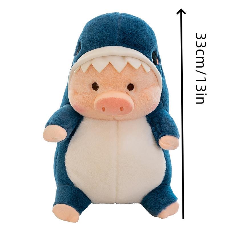 Cute Dinosaur And Shark Pig Plush Toy Pillow For Kids, Girls Large Stuffed Animal Doll Gift