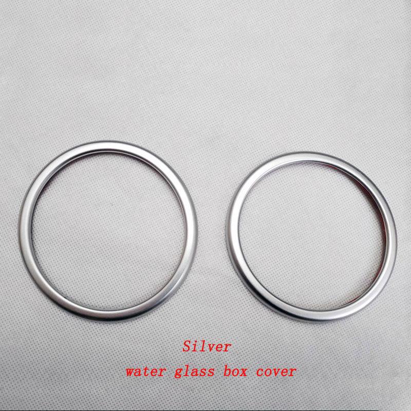 ABS Chrome Dashboard Air Vent Trim Cover Bezel Interior Garnish Front Water Glass Box Cover for Nissan NV200 Evalia 2010 2018