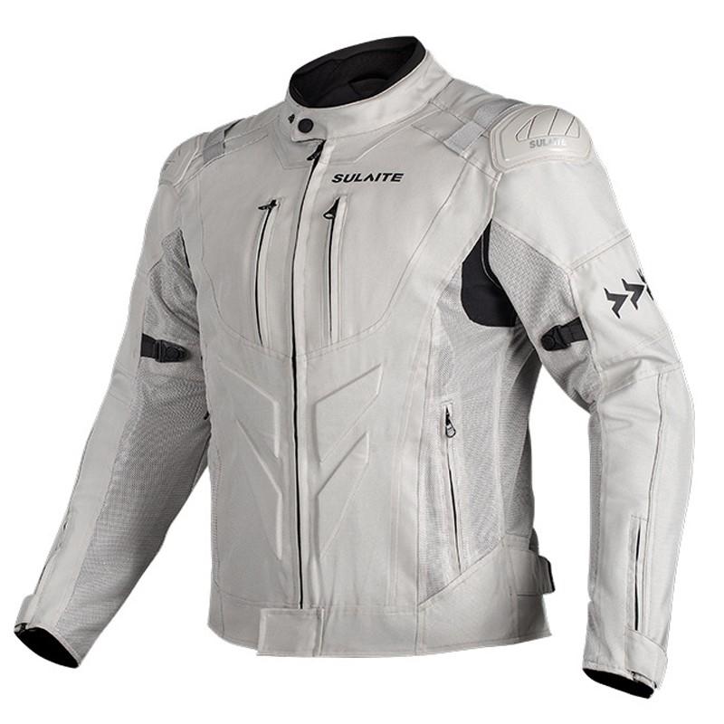 

Summer Motorcycle Jacket Built In CE Protective Gear Riding Jacket Breathable Motorbike Motocross Jacket Riding Racing Suit S