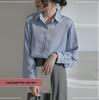 Elegant Loose White Shirt for Women - Spring & Autumn, High-End French Design with a Professional, Slightly Mature Hong Kong Style.